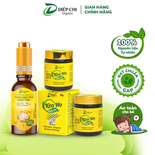 Combo 2 Keo Ho Và 1 Tinh Dầu Tỏi DIỆP CHI Hỗ Trợ Tăng Sức Đề Kháng Giảm Ốm Vặt Cho Trẻ Em, Người Lớn