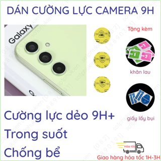 (Mua 1 tặng 1) Dán cường lực camera Samsung A14 (4G/5G), A24 4G, A34, A54, A13 (4G/5G)/ A04/ A04s/ M14 5G