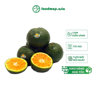 [HÀNG TẶNG KHÔNG BÁN] Cam sành Vàng Ngọt nhiều nước size 6-8 trái/kg - Túi 1kg - FoodMap Fruits