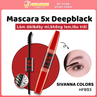 Mascara Hai Đầu Làm Dài Và Dày Mi Sivanna Super Model 5X Long HF893