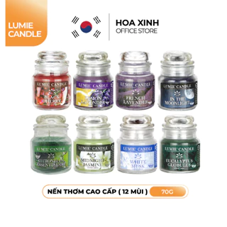 Nến Thơm Cao Cấp Hàn Quốc LUMIE CANDLE Small Jar size S 70g - 12 Mùi Hương