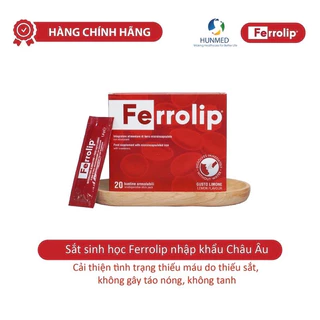 Sắt bầu, Sắt sinh học Ferrolip liposome bổ sung sắt cho mẹ bầu người thiếu máu thiếu sắt_Chính hãng