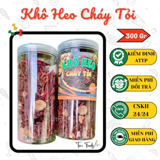 500G KHÔ HEO CHÁY TỎI SẤY LÁT CÓ TRÁI ỚT KHÔ - Hàng Loại 1 Ngon Nhất Chuẩn VSATTP - Ăn Vặt Giá Rẻ