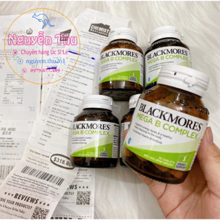 Viên uống bổ sung vitamin nhóm b Blackmores mega B complex 31 viên và 75 viên của Úc