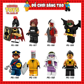 Xếp hình Minifigure DC Comics Siêu anh hùng Batman và các siêu phản diện - Đồ Chơi Lắp Ghép Sáng Tạo - POGO PG8052