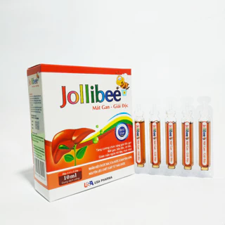 Siro Jollibee Mát Gan Giải Độc - Mát Gan - Tiêu Độc - Lợi Tiểu - Hết Dị Ứng - Mẩn Ngứa, Mề Đay, Mụn Nhọt - Hộp 20 Ống