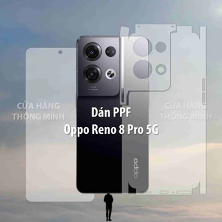 Tấm dán Oppo Reno 8 Pro 5G dán PPF mặt trước/dán mặt sau/dán màn hình/dán mặt lưng Full viền chuẩn