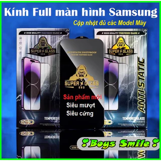 Kính Cường lực HD Full màn Amilum Super Samsung M15 M55 M20 M30 A10/A10s A20 A30 A50 /A50s A70 A90 5g A12 A22 4g A32 A72