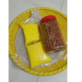 Combo bánh phơi sương 250g bánh và hủ muối trộn tép hành 200g kèm bơ 200g