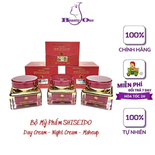 Bộ mỹ phẩm chăm sóc da Shiseido chính hãng [3 lọ x 35g] Kem Shiseido dưỡng trắng da, mờ tàn nhang, thâm nám - beautyone