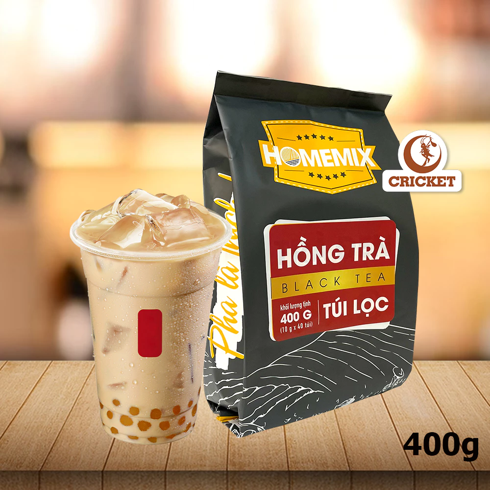 Hồng Trà Túi Lọc Home Mix 400g (40 túi x 10gr) - Làm nền trà trái cây thơm ngon giải khát