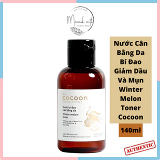 Nước Cân Bằng Da Cocoon Bí Đao Giảm Dầu & Mụn Winter Melon Toner 140ml