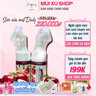 Sữa Rửa Mặt Táo Đỏ Apple Skincare Gogerous Múi Xù Chính Hãng Sạch Sâu Ngừa Mụn, Đầu Cọ Tạo Bọt Giúp Sạch Mụn