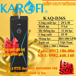 Máy lọc nước Karofi KAQ-D36S 11 lõi lọc