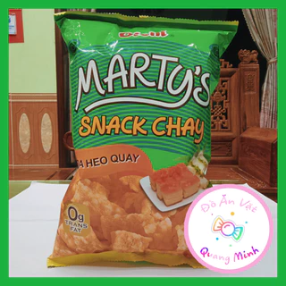 Bim bim Oishi Snack chay Marty's vị da heo quay gói siêu to khổng lồ 68 g giòn sụn thơm ngon,đồ ăn vặt hot nhất