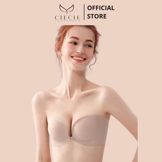 Áo lót quây không dây cài trước CieCie Underwear không gọng đệm mỏng dáng trơn dễ phối đồ AL5012