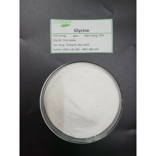 100g-500g Bột Glycine chất điều vị, chất tạo ngọt, chất tăng độ đạm (Glycin, Glyxin)