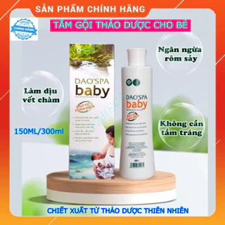 Nước tắm gội thảo dược cho bé DAO'SPA BABY 150ml/300ml -Hết rôm sảy - Chiết xuất thảo dược - An toàn cho bé - Chính hãng
