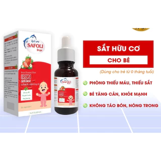 Sắt Avisure Safoli Drops hữu cơ dành cho bé 20ml