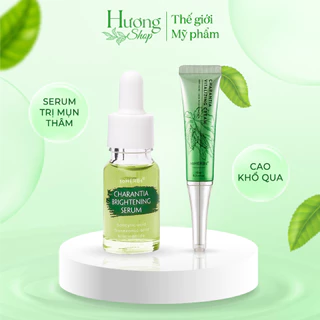 Combo Giảm Mụn Mờ Thâm Sáng Da Cao Khổ Qua và Serum Khổ Qua soHERBs 10ml - Hương Shop