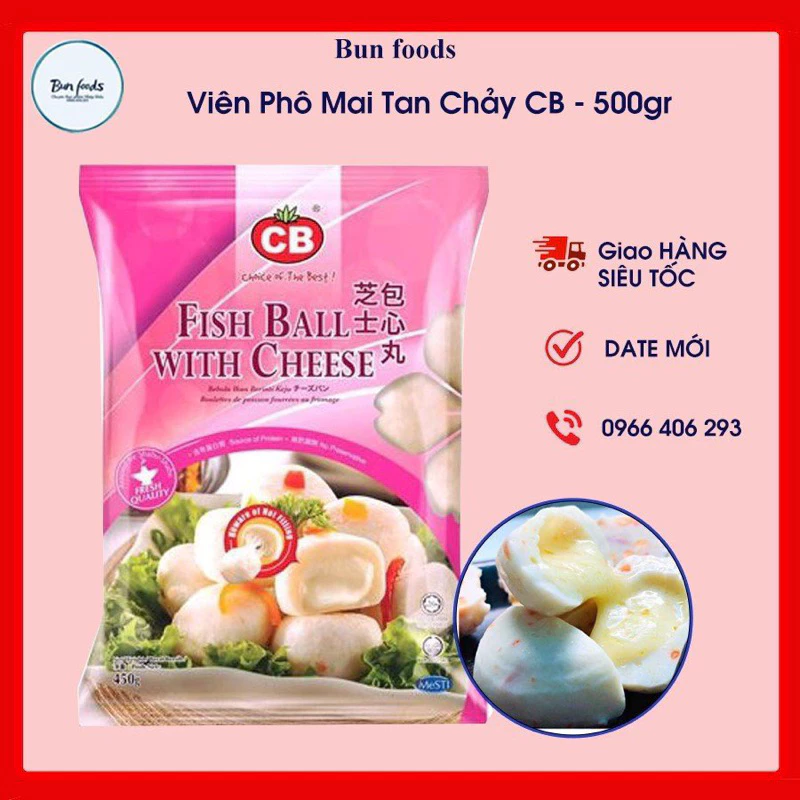 Viên Phô Mai Tan Chảy CB 500gr (Giao Hàng Hà Nội)