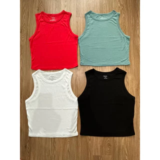 Áo ba lỗ TANK TOP nữ hàng xuất dư dáng ngắn trẻ trung