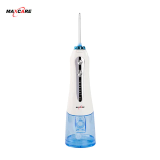 Máy tăm nước cầm tay Maxcare M1Pro Công nghệ phun sóng âm sonic, 5 mức độ lực, tặng kèm 6 đầu tăm & đầu rửa mũi