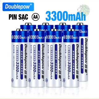 Pin Sạc AA Doublepow 3300mAh Dung Lượng Cao Dùng Cho Micro Không Dây, Đồ Chơi, Đồng Hồ, Đèn Pin