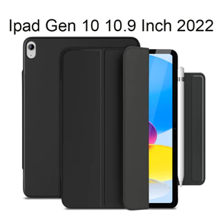 Bao Da Cover Nam Châm Cho Ipad Gen 10 10.9 Inch 2022 Không Viền Quai Kẹp Pencil