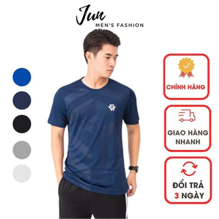 Áo Thể Thao Nam Cộc Tay w JUN FASHION STORE Áo thun lạnh cổ tròn, ép vân cao cấp, phong cách, mạnh mẽ và năng động