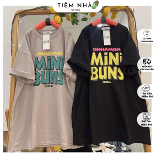 Áo Thun Cotton 3158 Form Rộng Nam Nữ Unisex MINIBUNS