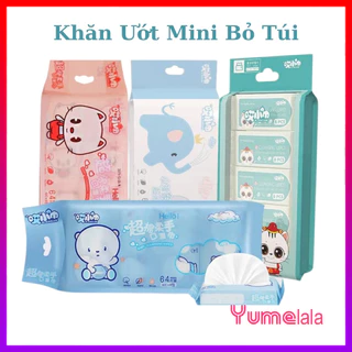 Khăn ướt mini tiện dụng đáng yêu nhiều màu