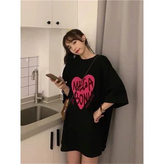 Aó phông tim chữ MEGA .Hàng đủ size S , M , L , XL