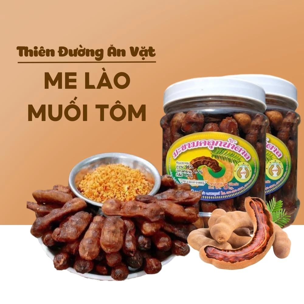 Me lào muối tôm Tây Ninh THIÊN ĐƯỜNG ĂN VẶT đồ ăn vặt chua cay