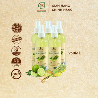 Combo 05 Chai xịt thơm phòng khử mùi diệt khuẩn, đuổi muỗi, ngừa ẩm mốc tinh dầu sả chanh Bình Lam Natural 250ml