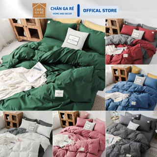 Bộ Chăn Ga Gối vỏ chăn Cotton Tici  Drap Giường Đủ Kích Thước Trải Nệm 1m, 1m2, 1m4, 1m6, 1m8, 2m2 Không Kèm Ruột