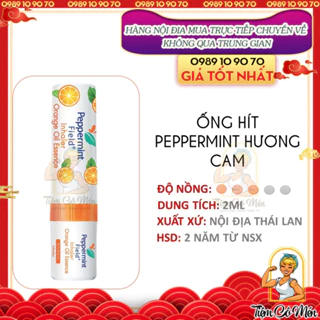 Ống Hít Thông Mũi 2 Đầu PEPPERMINT FIELD Inhaler Orange - Hương Cam Thơm Mát Cực Kỳ Dễ Chịu