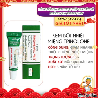 [Hiệu Quả 100%] Kem Bôi Nhiệt Miệng Trinolone Oral Paste - NIDA 5g Thái Lan - Được Người Thái tin dùng