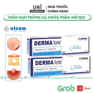 Kem Derma forte Chính Hãng Hết Mụn Trứng Cá, Ngừa Thâm, Mờ Sẹo, Dưỡng Da { tub 15G }