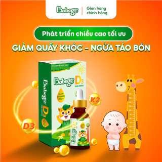 Dầu chùm ngây D3-K2 Babego 10ml từ Đức