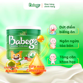 Sữa mát tăng cân, cải thiện biếng ăn, táo bón Babego 3 tuổi trở lên 800g