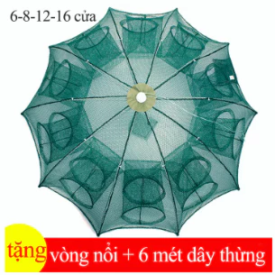 💝Tặng dây 6M💝 Lưới Bắt Cá, Lồng Ô, Lưới Bát Quái Bắt Cá, Lươn,Trạch,Tôm,Tôm Cua, Lồng  6-8-12-16 cửa