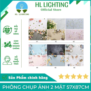 Phông Chụp Ảnh 2 Mặt 57x87cm, Phông Vân Gỗ, Phông 3D, Phông Nền Chụp Sản Phẩm HL Lighitng