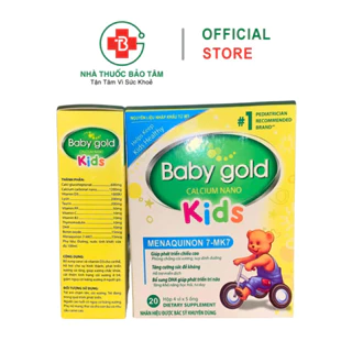 Siro giúp bé ăn ngon ngủ tốt BABY GOLD KIDs bổ sung DHA và các vitamin cần thiết cho trẻ - Hộp 20 ống