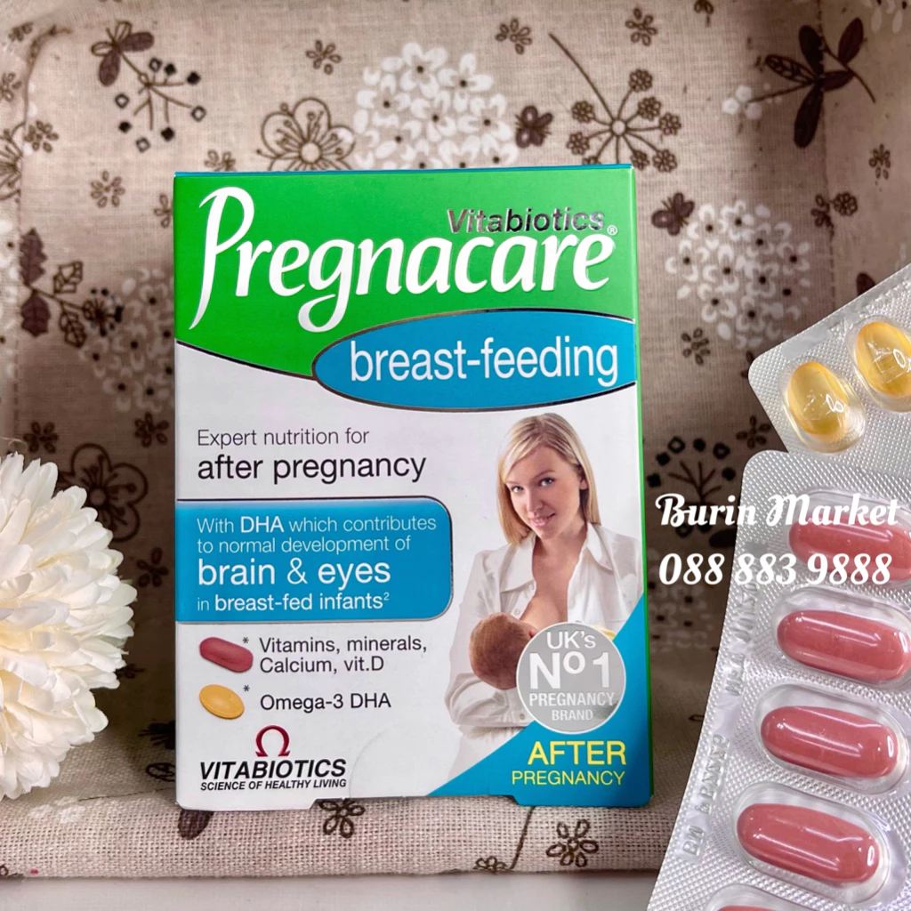 Vitamin tổng hợp cho mẹ sau sinh - Pregnancare breast feeding (Pregnacare bú)- Viên bú - Burin Market