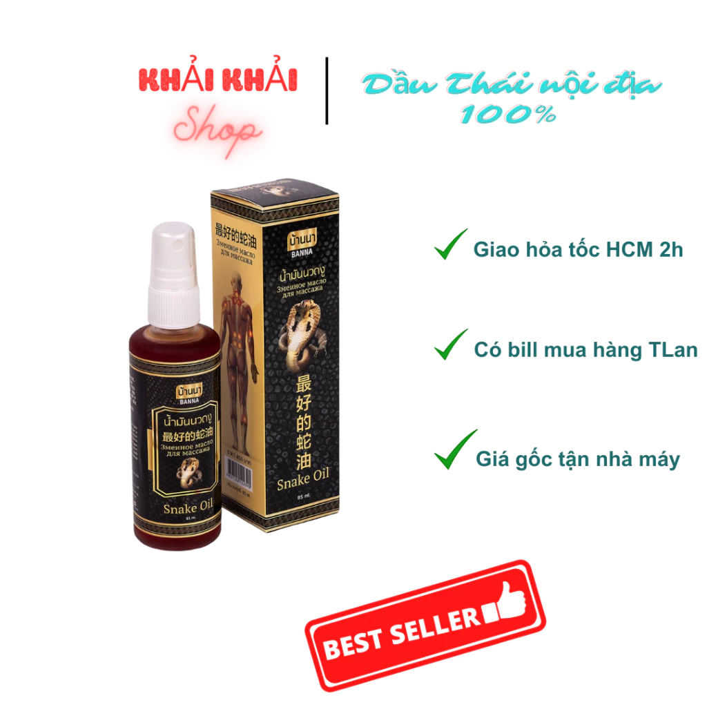 Banna xịt RẮN 85ml - Oil Balm SNAKE