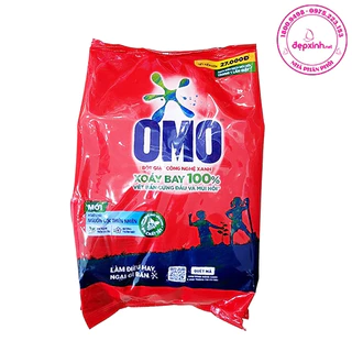 Bột giặt Omo Xoáy Bay 100% Vết Bẩn Công Nghệ Giặt Xanh 770gr