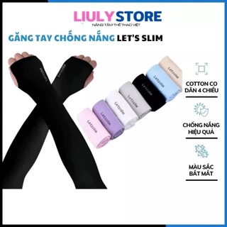 [ FULL HỘP]Găng Tay Chống Nắng, Bao Tay Chống Nắng Nam Nữ Let's Slim Cao Cấp