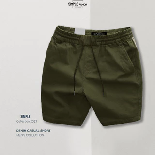 Quần short kaki nam SIMPLE FASHION cạp chun , lưng thun - HMM