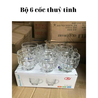 Bộ 6 cốc thuỷ tinh có quai tay cầm